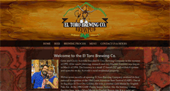 Desktop Screenshot of eltorobrewing.com